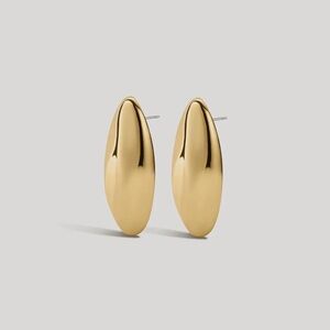 Luv Aj 14K Gold Plated XL Orb Stud Statement Earrings New Trending